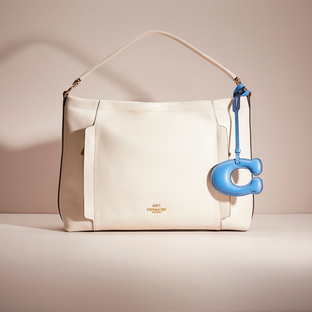 COACH®,Remade Puffy Signature Bag Charm,Crossbody,Logo,Casual,Red,Angle View