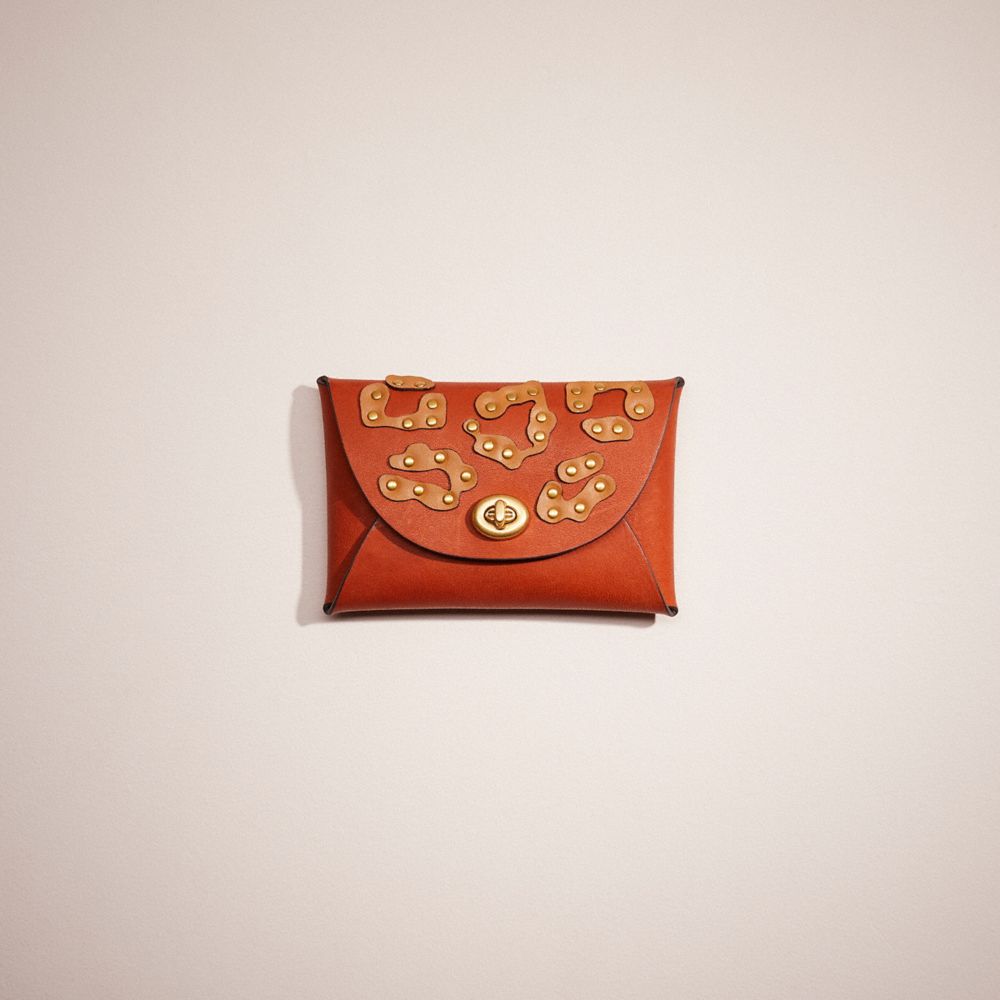 Remade Medium Pouch With Exotic Animal Print Leather Applique