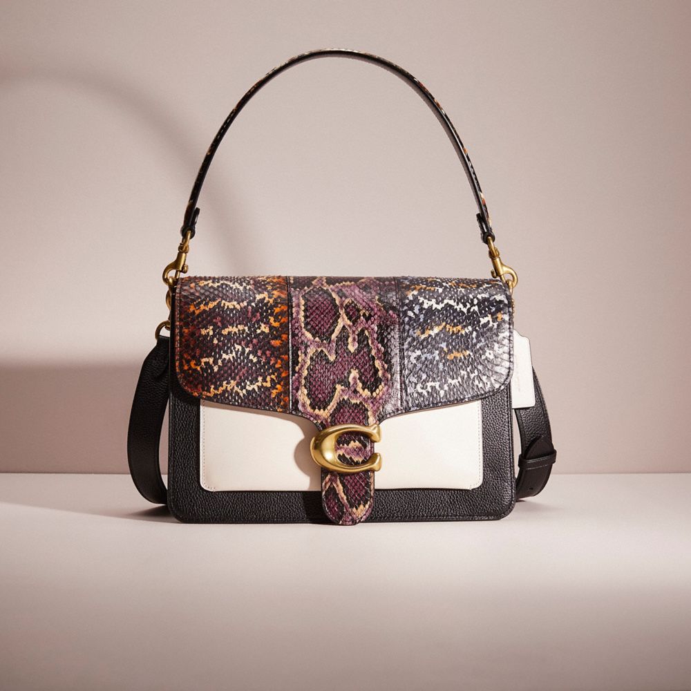 Snakeskin purse online coach