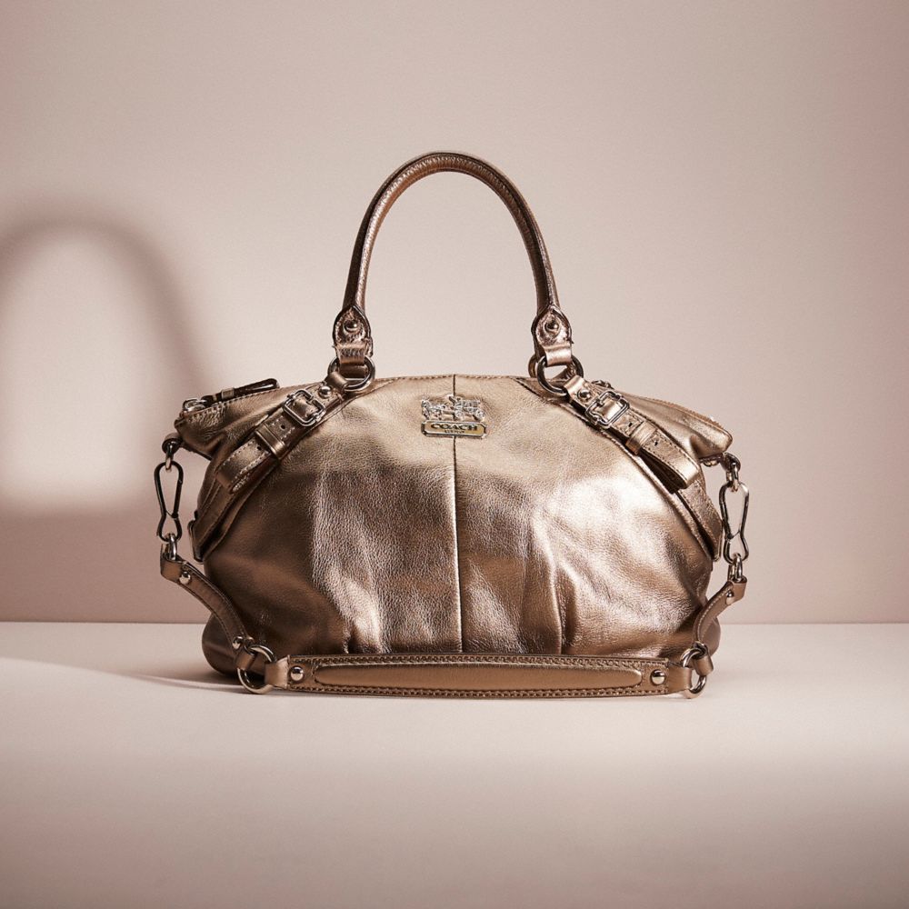 Gently Loved Coach Madison Sophia Metallic Satchel Handbag