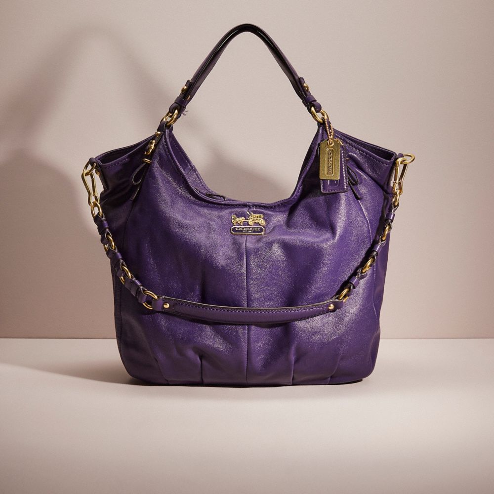 Coach purple hot sale shoulder bag