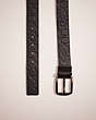 COACH®,RESTORED HARNESS BUCKLE CUT-TO-SIZE REVERSIBLE BELT, 38MM,Black,Closer View