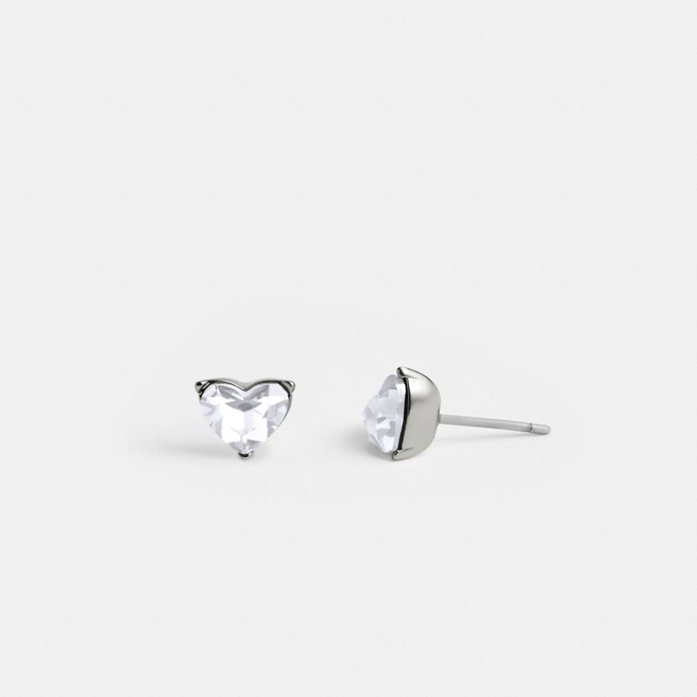 Coach Halo Heart Stud Earrings — фото 2