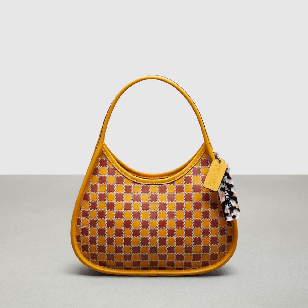 COACH Ergo Bag In Checkerboard Upcrafted Leather in Blue