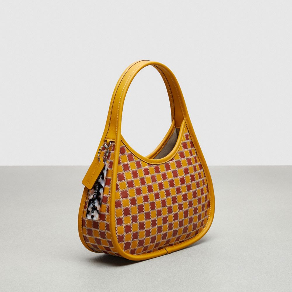 COACH®,Ergo Bag In Checkerboard Upcrafted Leather,Multi Color,Angle View