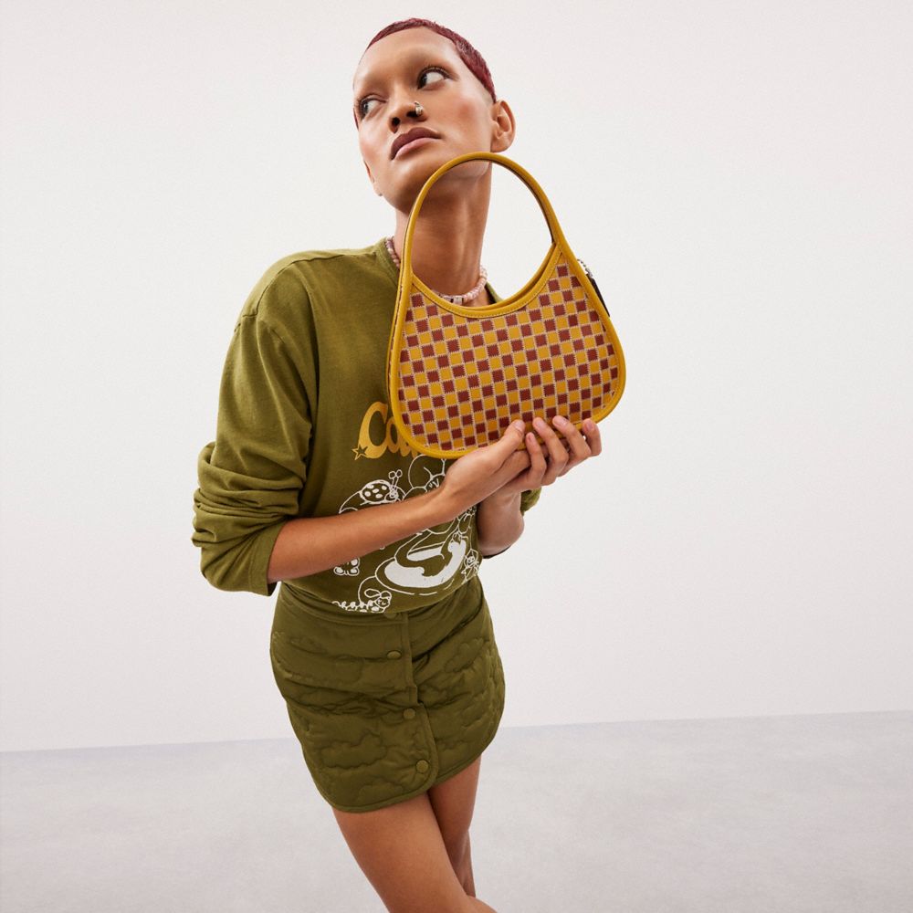 COACH®,Ergo Bag In Checkerboard Upcrafted Leather,Multi Color,Detail View