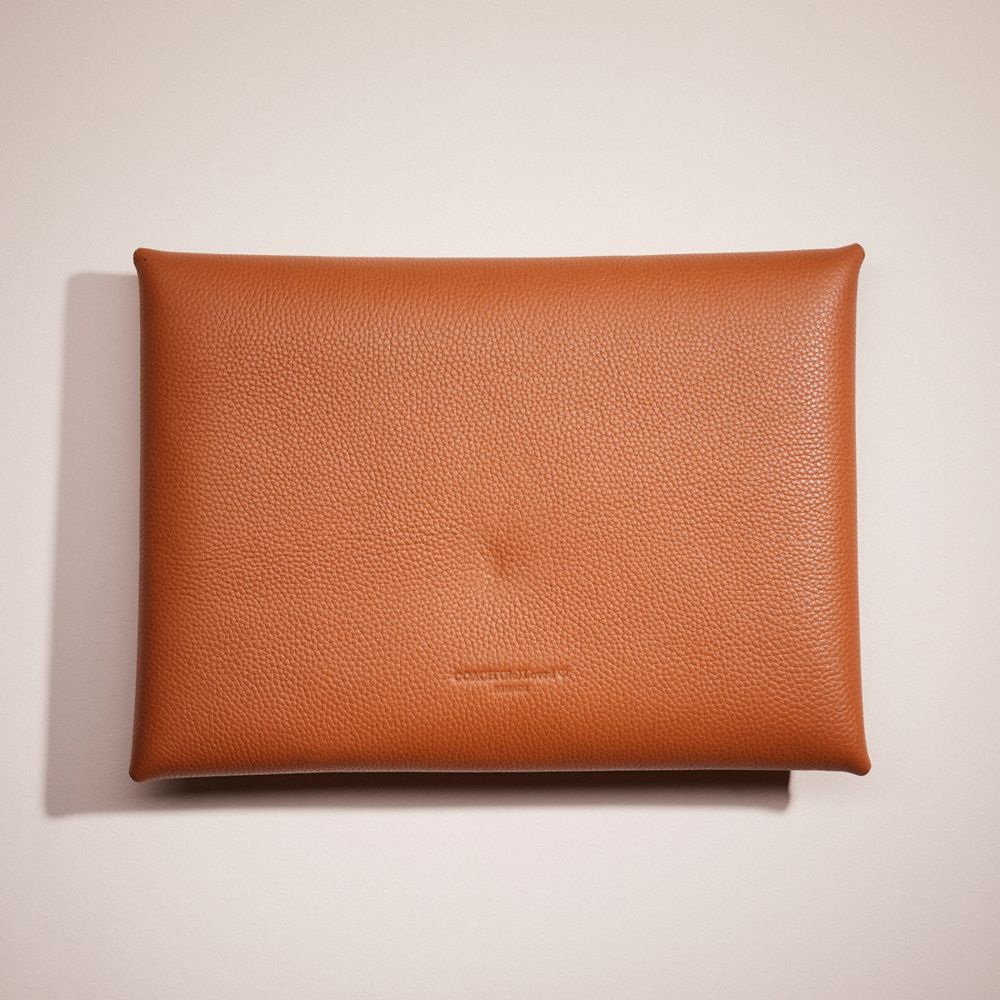 COACH®,Remade Extra Large Pouch,Leather,Pouch,Logo,Casual,,Back View