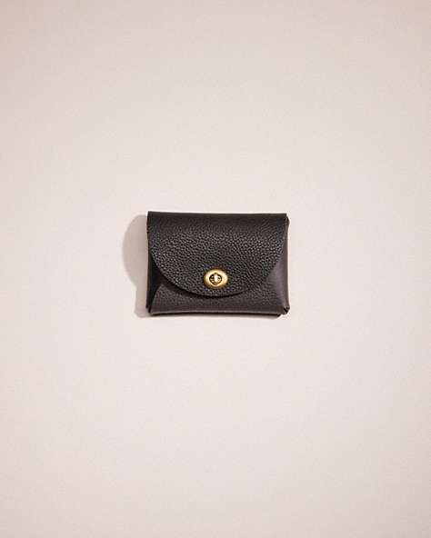 COACH®,REMADE COLORBLOCK SMALL POUCH,Black/Grey Multi,Front View