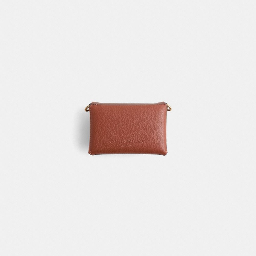 COACH®,Remade Small Colorblock Pouch Crossbody,Crossbody,Color Block,Day Party,Brown,Back View