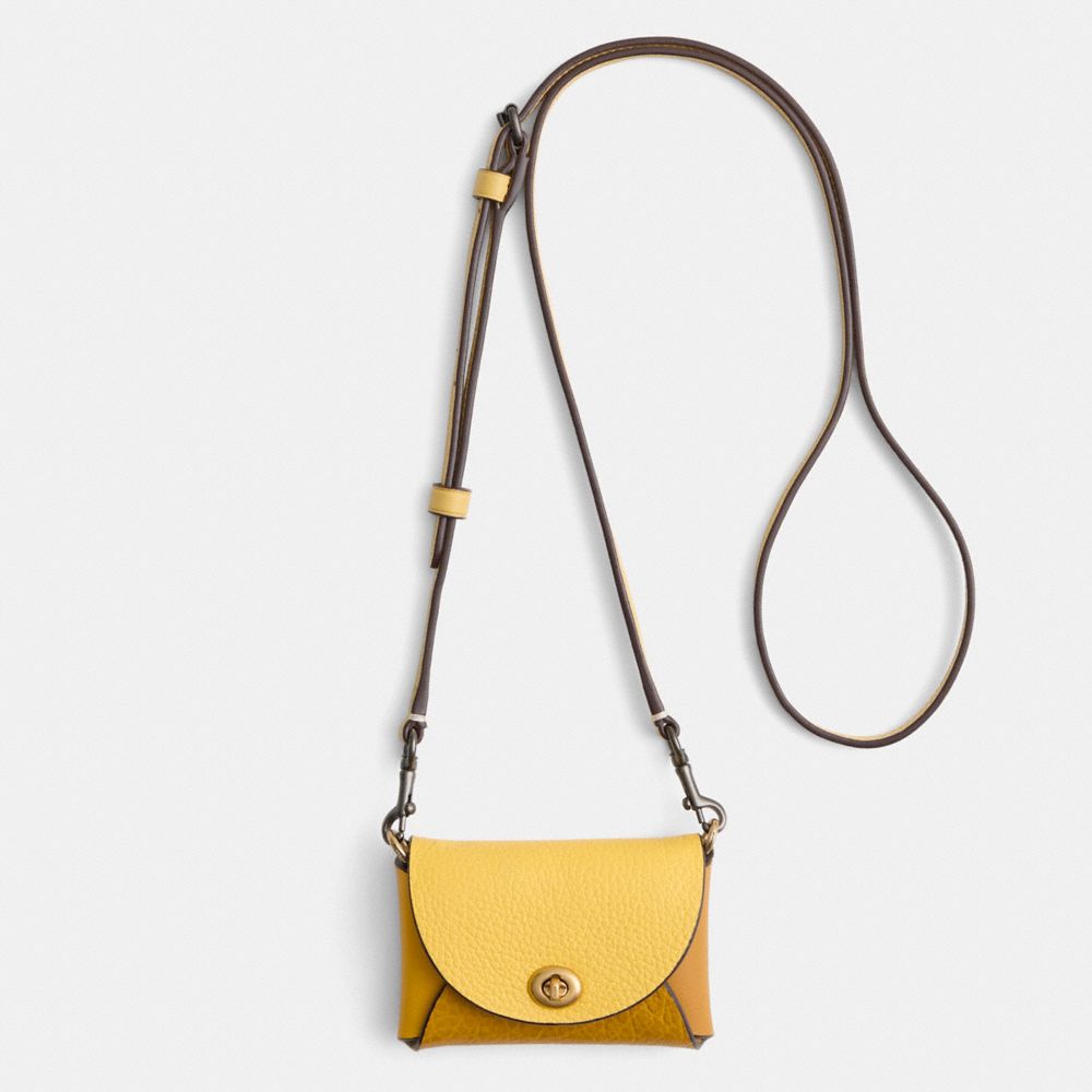 Coach Remade Small Colorblock Pouch Crossbody In Multi
