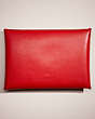 COACH®,REMADE COLORBLOCK EXTRA LARGE POUCH,Red Multi,Back View