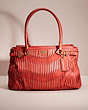 COACH®,RESTORED MADISON KARA CARRYALL,Brass/Coral,Front View