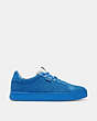 COACH®,LOWLINE LOW TOP SNEAKER IN SIGNATURE CANVAS,Blueberry,Angle View