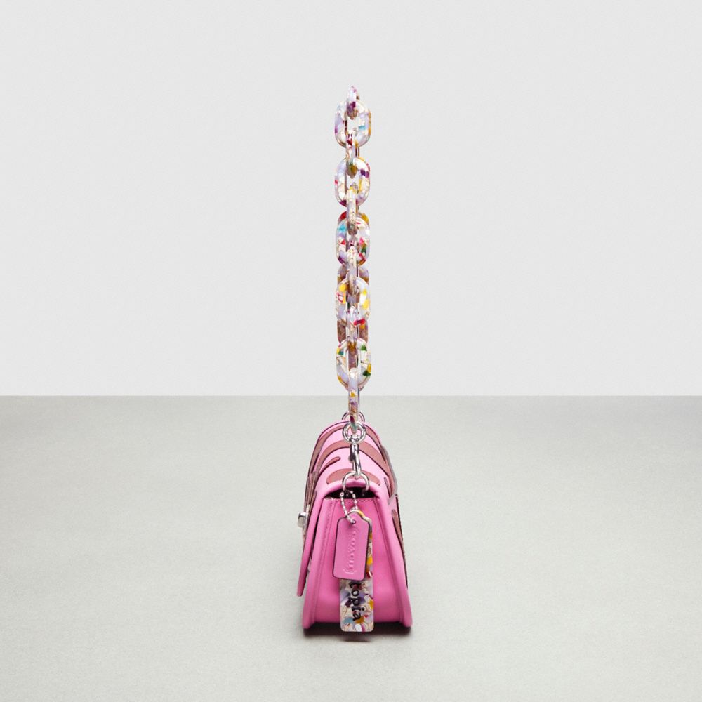 COACH®,Wavy Dinky Bag In Coachtopia Leather With Lava Appliqué,,Group View