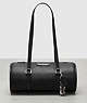 COACH®,Barrel Bag,Medium,Black,Front View