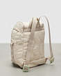 COACH®,Coachtopia Loop Mini Backpack,Recycled Polyester,Large,Coachtopia Loop,Cloud,Angle View