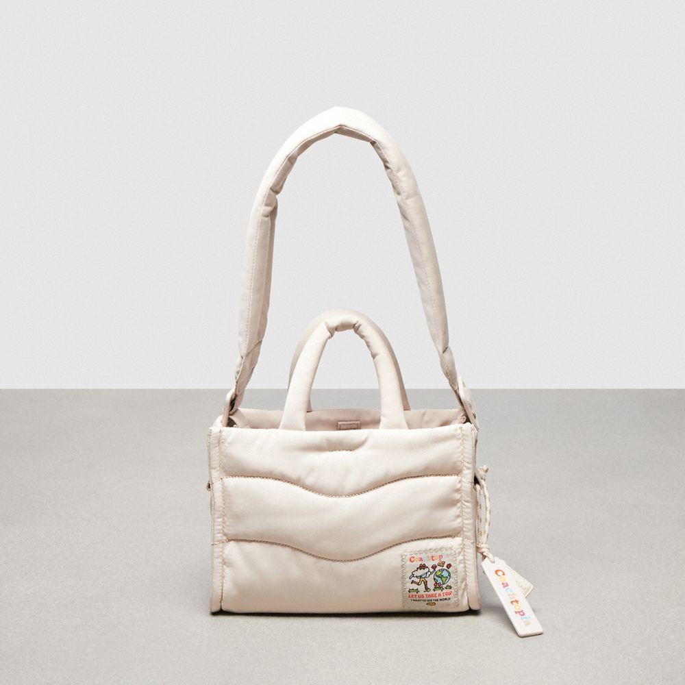 Coach Topia Loop Bauschige Mini Tote In White