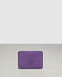 COACH®,Wavy Card Case In Croc-Embossed Coachtopia Leather,Croc-Embossed,Iris,Back View
