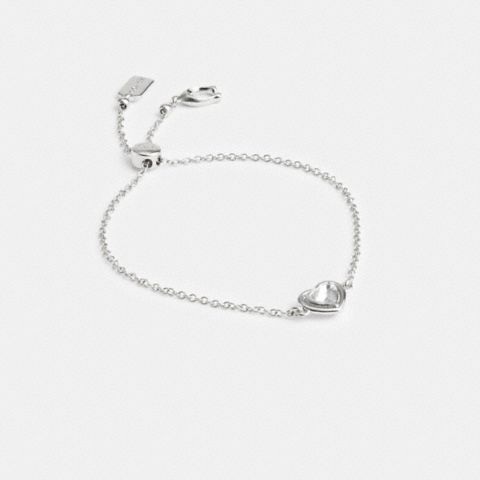 Coach Halo Heart Slider Bracelet