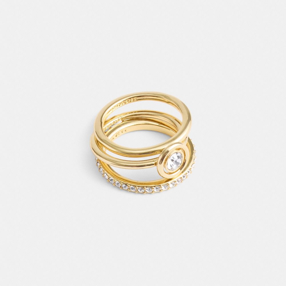 Halo Round Ring Set | COACH®