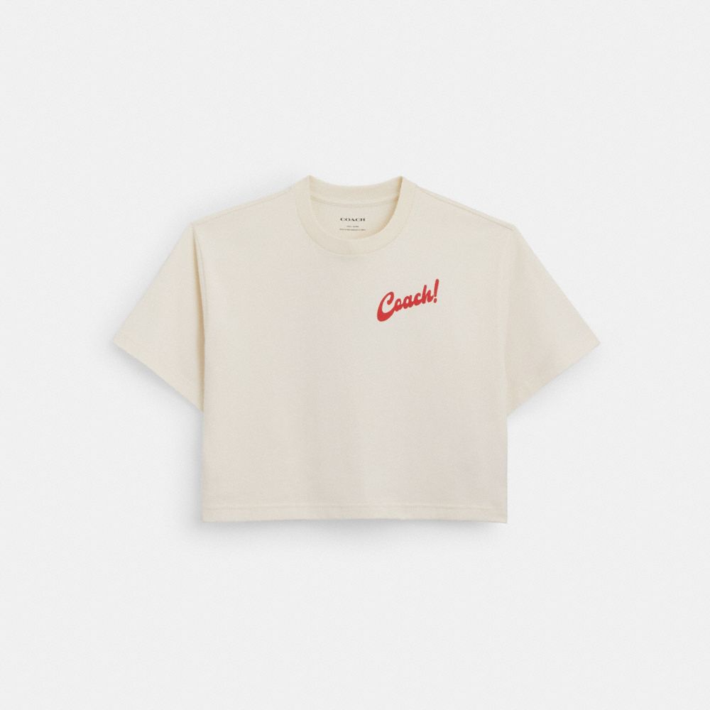 ☆新品☆COACH(コーチ)☆百貨店商品♪半袖Tシャツピンク サイズ