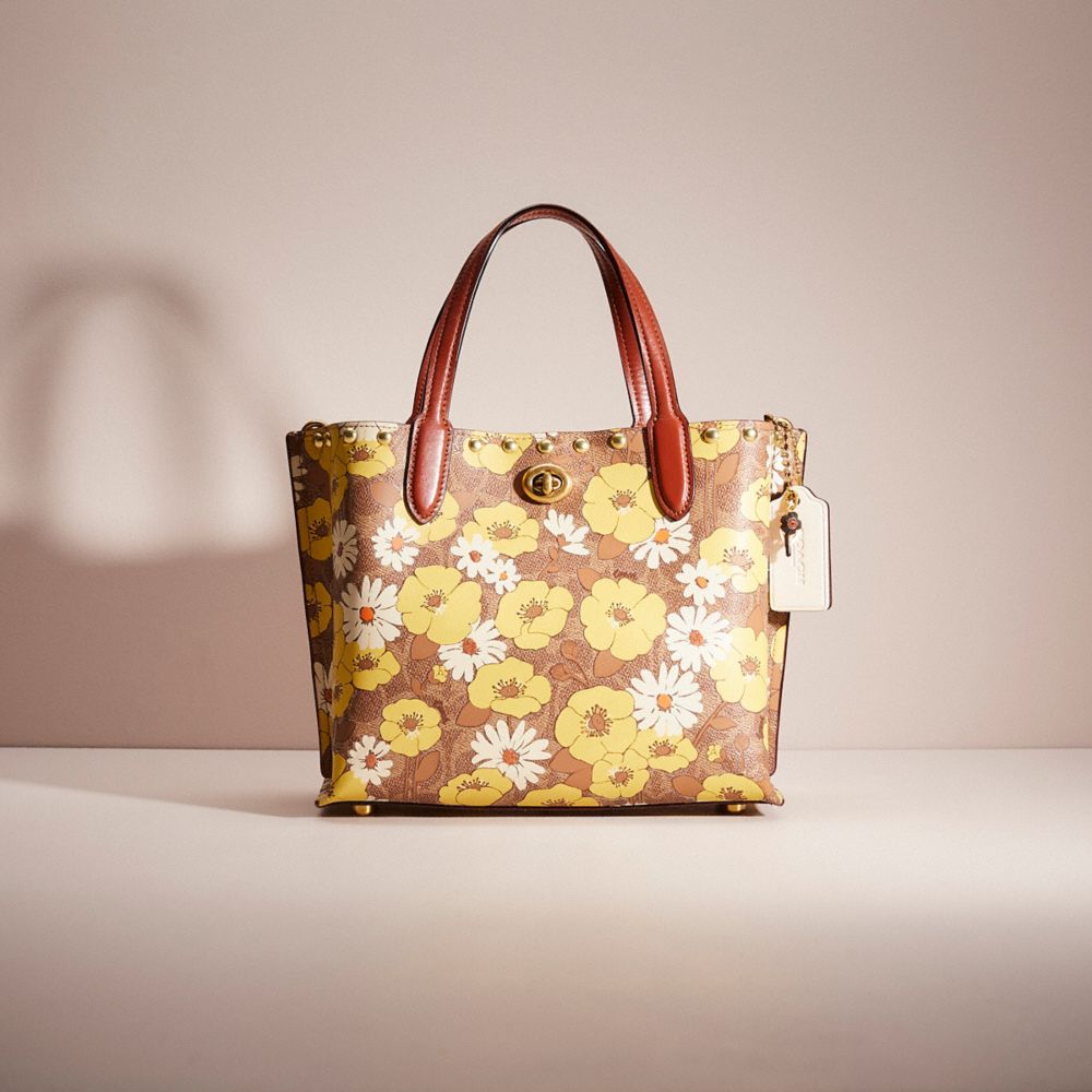 Coach on sale flower tote