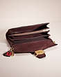 COACH®,UPCRAFTED TABBY CHAIN CLUTCH IN COLORBLOCK,Mix-and-Match,Brass/Wine Multi,Inside View,Top View