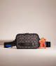 COACH®,UPCRAFTED CHARTER CROSSBODY IN SIGNATURE JACQUARD,Mix-and-Match,Charcoal/Black,Front View
