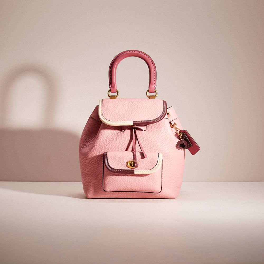 Coach mini clearance backpack pink