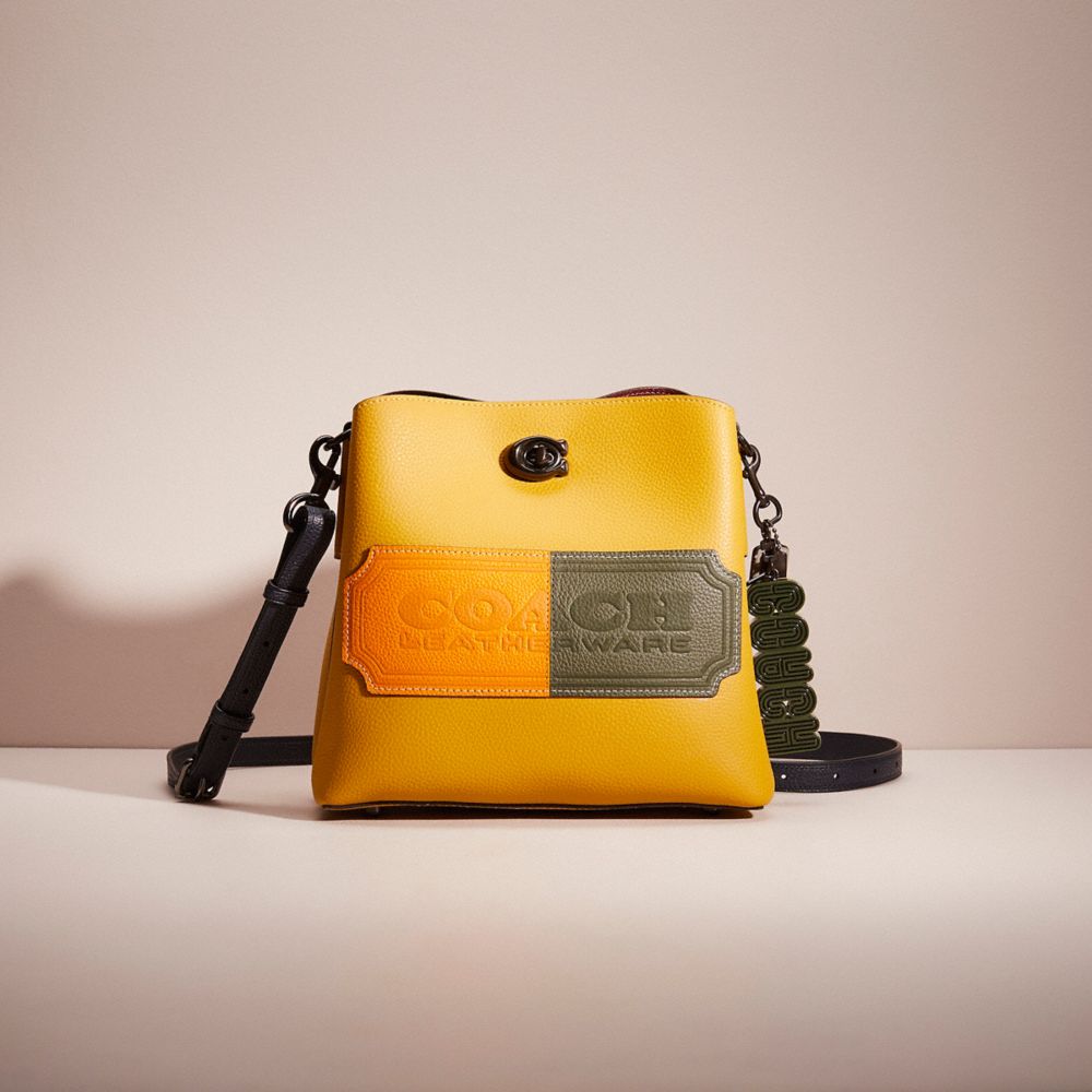 Coach yellow bucket online bag