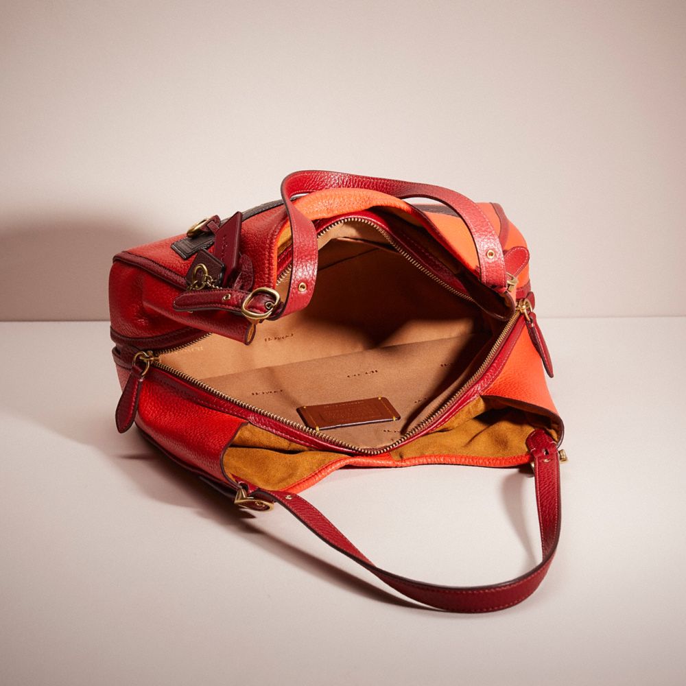 COACH®,Upcrafted Lori Shoulder Bag In Colorblock,,Inside View,Top View