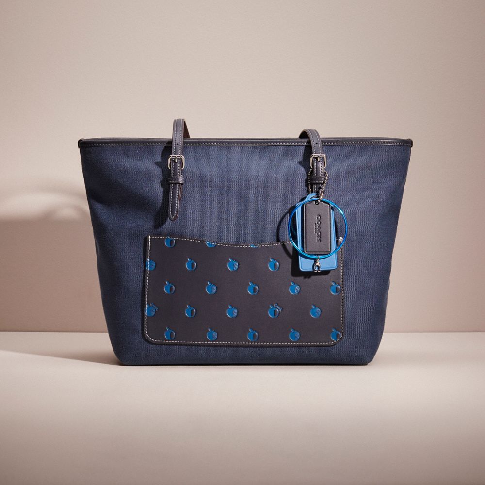 Coach city zip online tote blue