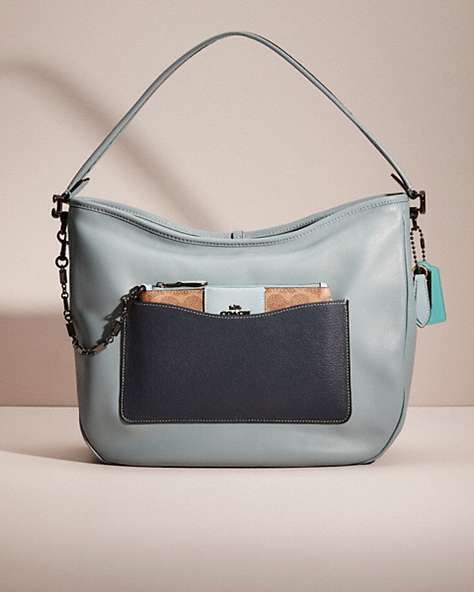 COACH®,UPCRAFTED SOFT TABBY HOBO,Sage/Pewter,Front View