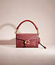 COACH®,UPCRAFTED TABBY CHAIN CLUTCH,Brass/Wine,Front View