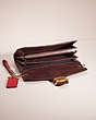 COACH®,UPCRAFTED TABBY CHAIN CLUTCH,Brass/Wine,Inside View,Top View