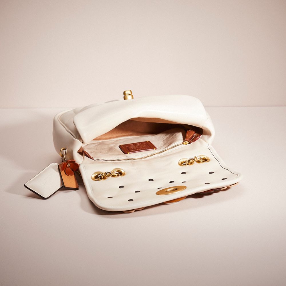 COACH®,UPCRAFTED PILLOW MADISON SHOULDER BAG WITH QUILTING,Brass/Chalk,Inside View,Top View