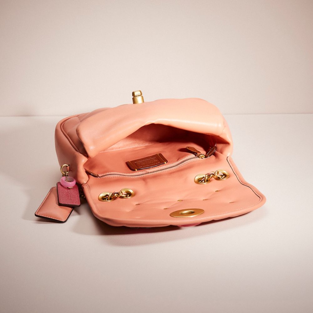 COACH®,Upcrafted Pillow Madison Shoulder Bag With Quilting,Pink,Inside View,Top View