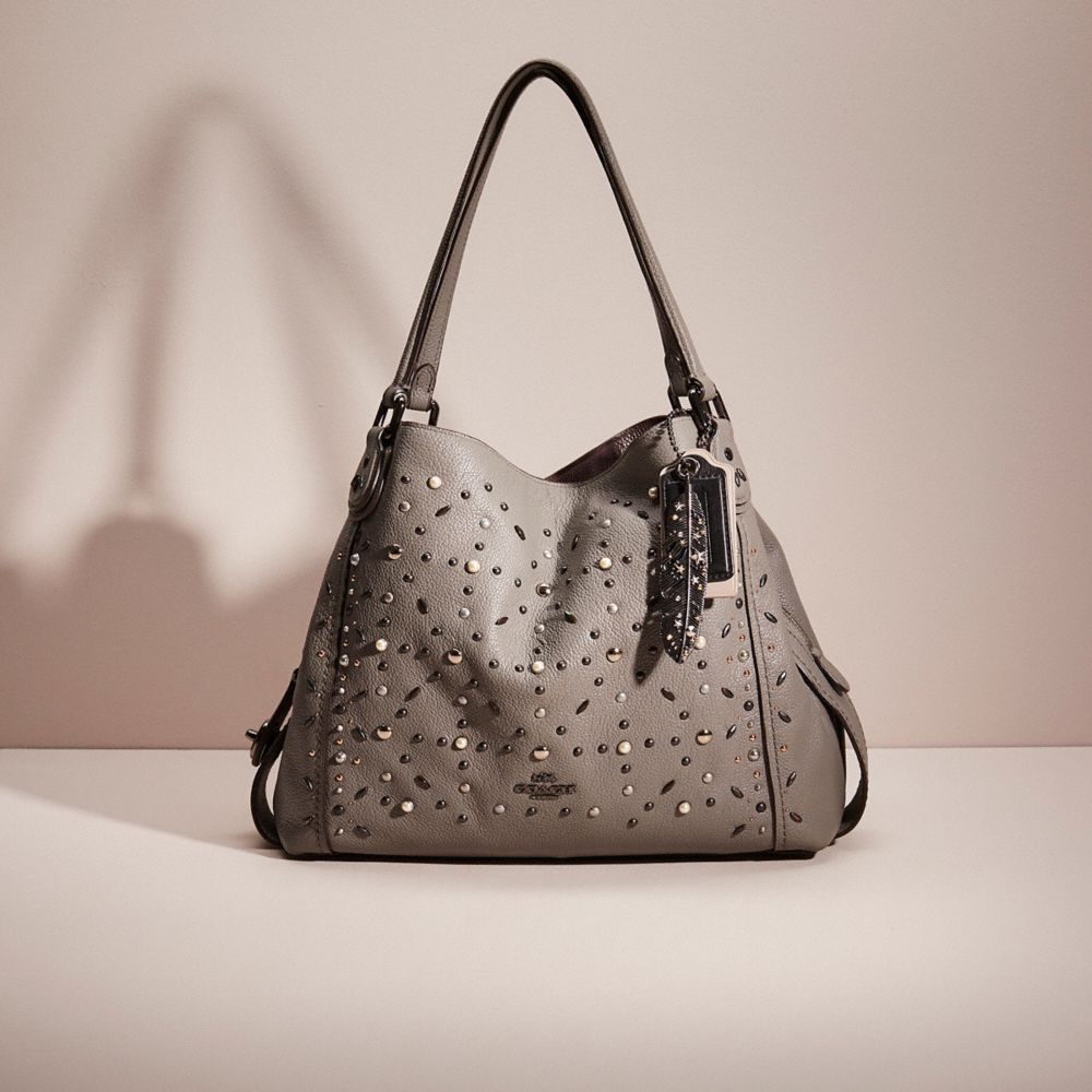 Coach best sale gunmetal handbag