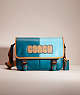 COACH®,UPCRAFTED LEAGUE MESSENGER BAG,Mix-and-Match,Deep Turquoise,Front View