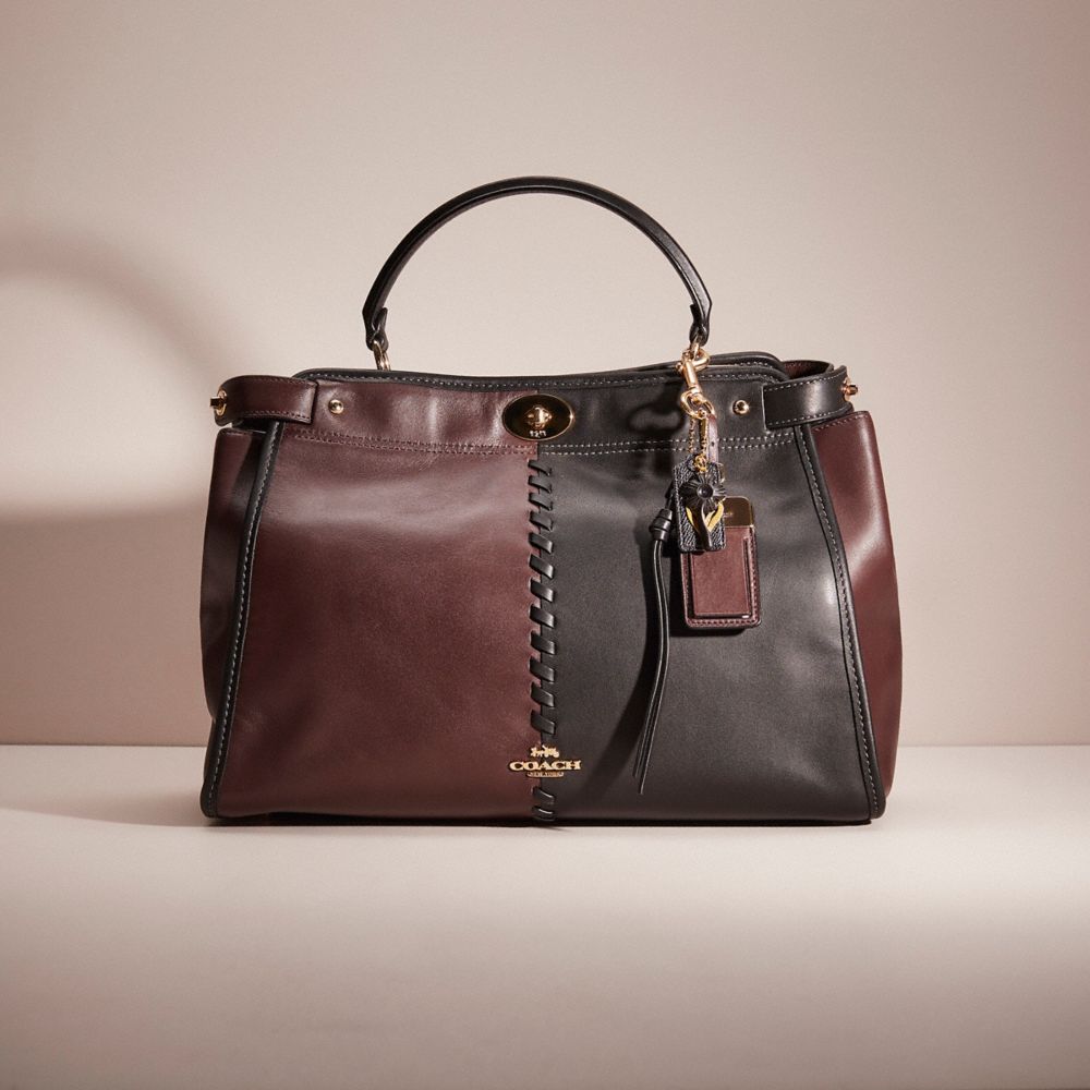 Coach oxblood hot sale satchel