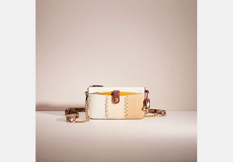 COACH®,UPCRAFTED NOA POP-UP MESSENGER IN COLORBLOCK,Mix-and-Match,Brass/Chalk Multi,Front View