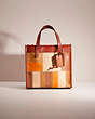 COACH®,UPCRAFTED FIELD TOTE 22 IN SIGNATURE CANVAS WITH HORSE AND CARRIAGE PRINT,Mix-and-Match,Brass/Tan Truffle Rust,Front View