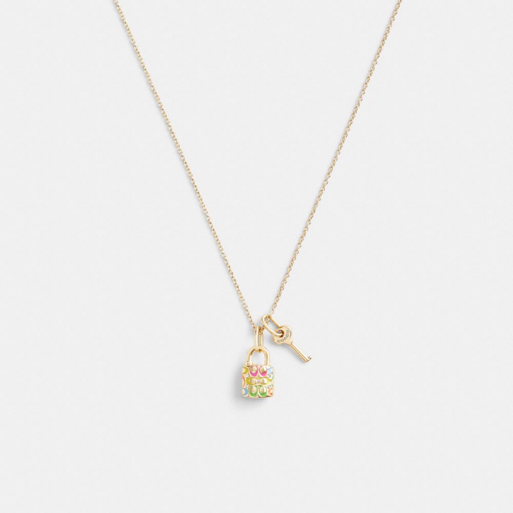 Coach on sale rainbow necklace