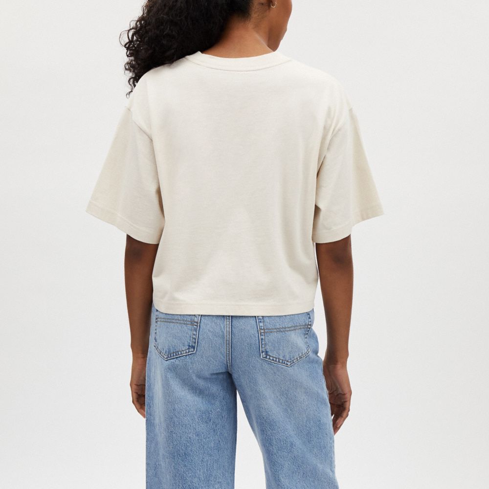 COACH®,バタフライ クロップド Tシャツ,トップス&ワンピース,