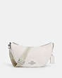 COACH®,PACE SHOULDER BAG,Leather,Medium,Silver/Chalk,Front View