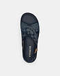 COACH®,FRASER SANDAL IN SIGNATURE CHAMBRAY,chambray,Midnight Navy,Inside View,Top View