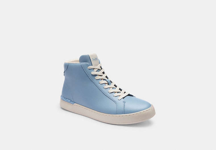 Shop Coach Outlet Clip High Top Sneaker In Blue