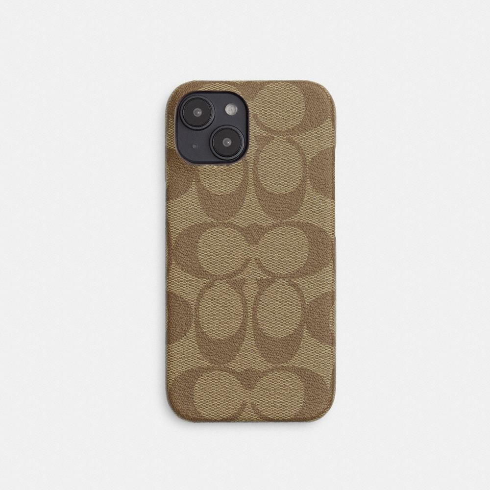 COACH® | Iphone 15 Pro Max Case In Signature Canvas