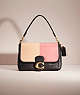 COACH®,UPCRAFTED SOFT TABBY SHOULDER BAG,Mix-and-Match,Brass/Black,Front View