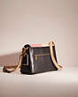 COACH®,UPCRAFTED SOFT TABBY SHOULDER BAG,Mix-and-Match,Brass/Black,Angle View